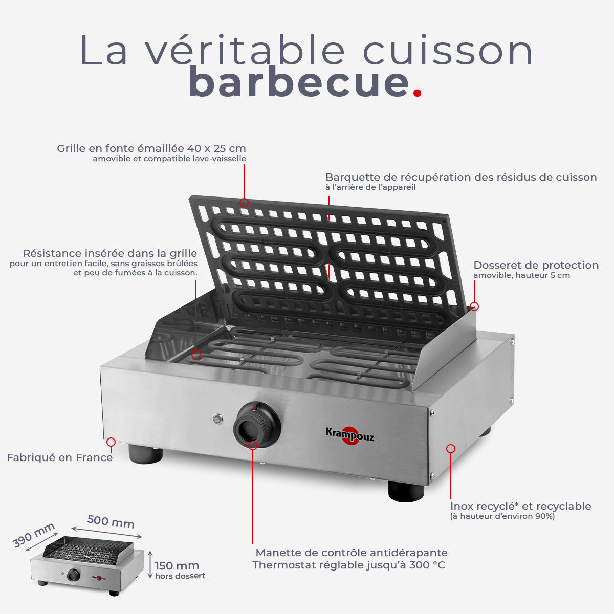 Barbecue électrique Mythik – BBMY1AA-KR - 2