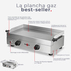 Plancha Saveur gaz double – PFSV2MA-KR - 2